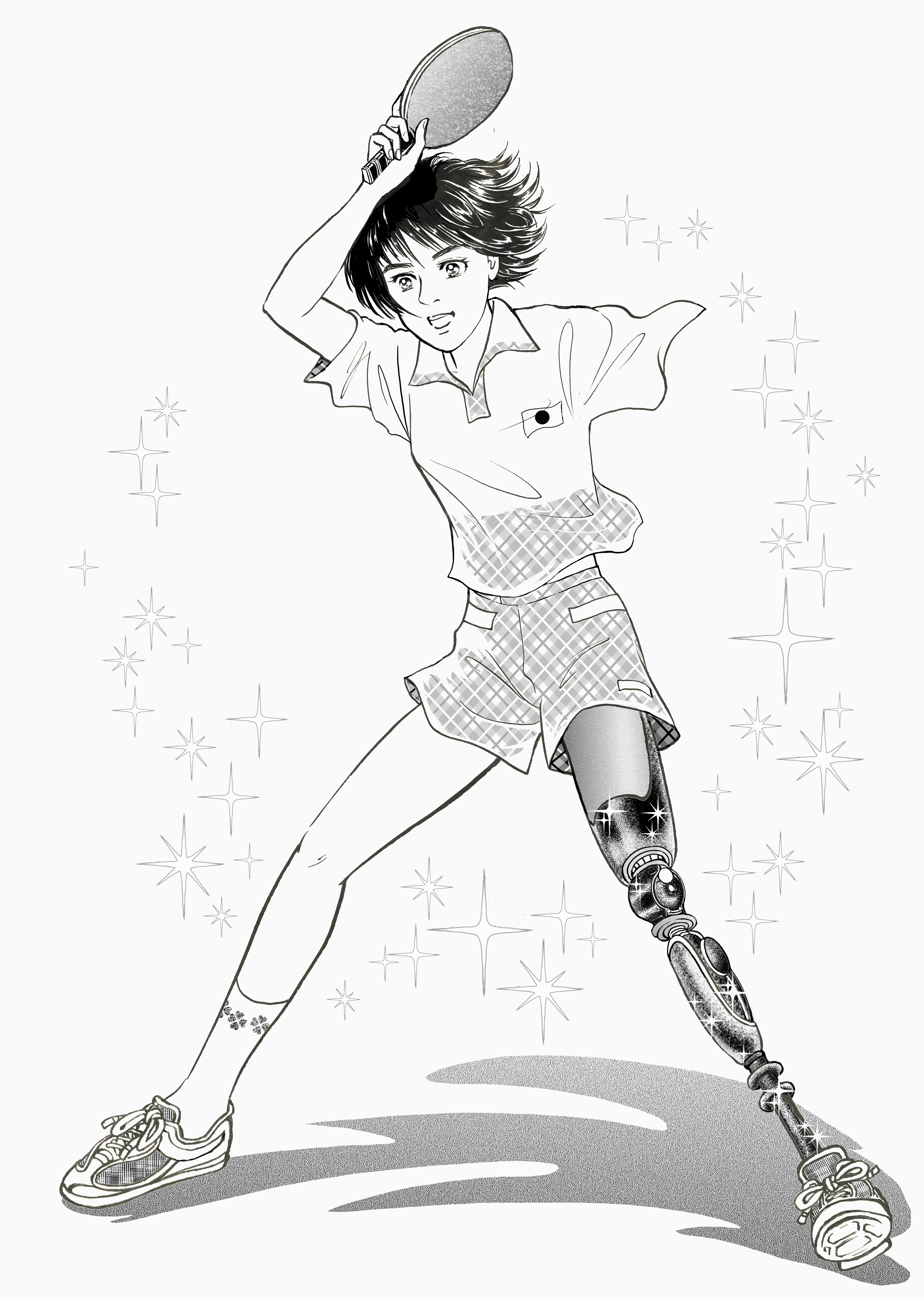 卓球のパネルがぞう