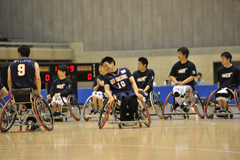 車いすバスケットボールの様子