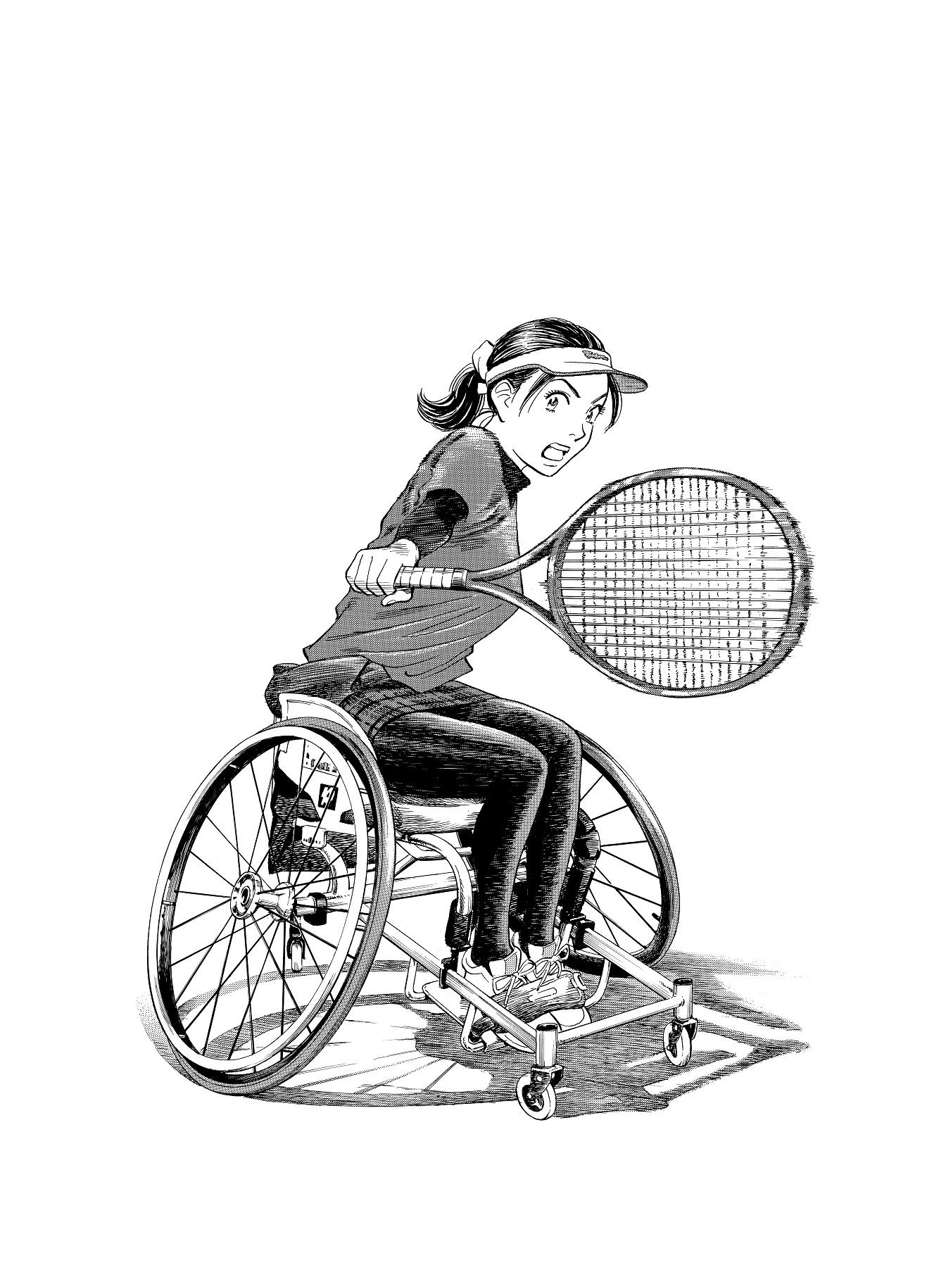 くるまいすテニスのパネルがぞう